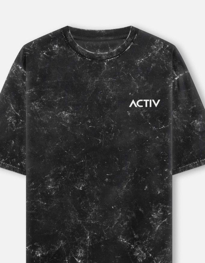 Unisex Acid Washed Oversized Tee