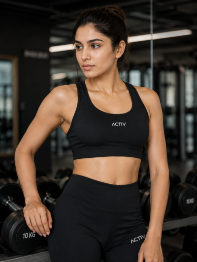 Black Sports Bra